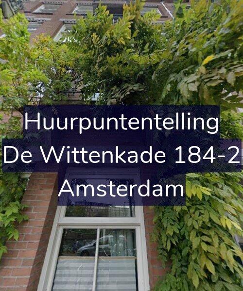 Foto gevel Huurpuntentelling voor De Wittenkade 184-2, Amsterdam