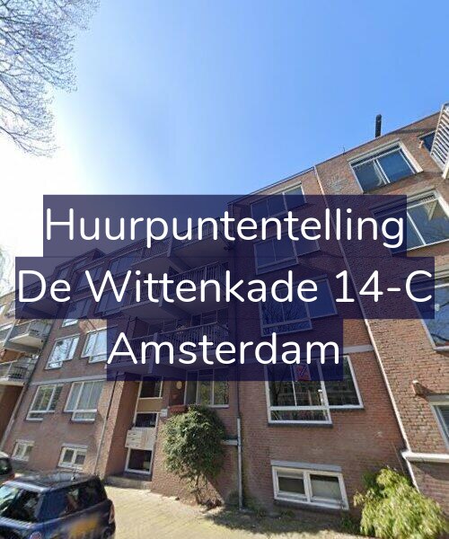 Foto gevel Huurpuntentelling voor De Wittenkade 14-C, Amsterdam
