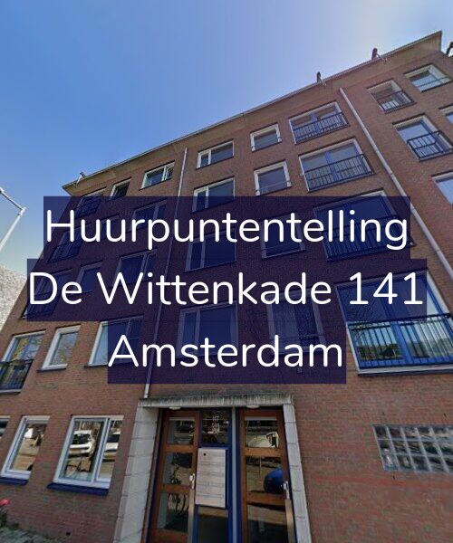 Foto gevel Huurpuntentelling voor De Wittenkade 141, Amsterdam
