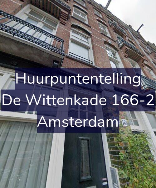 Foto gevel Huurpuntentelling voor De Wittenkade 166-2, Amsterdam