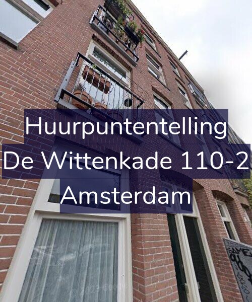 Foto gevel Huurpuntentelling voor De Wittenkade 110-2, Amsterdam