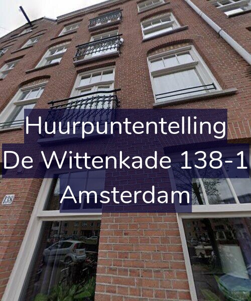 Foto gevel Huurpuntentelling voor De Wittenkade 138-1, Amsterdam