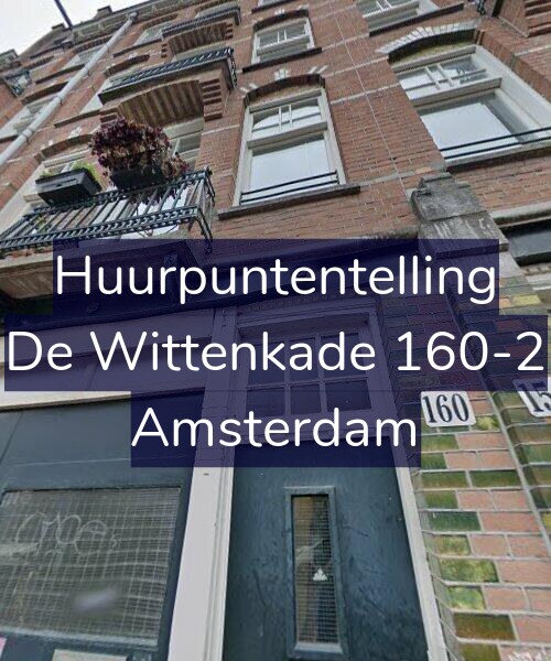 Foto gevel Huurpuntentelling voor De Wittenkade 160-2, Amsterdam