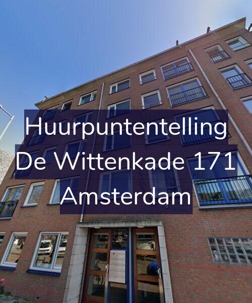Foto gevel Huurpuntentelling voor De Wittenkade 171, Amsterdam