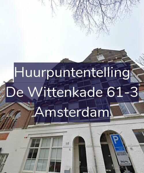 Foto gevel Huurpuntentelling voor De Wittenkade 61-3, Amsterdam