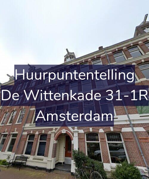 Foto gevel Huurpuntentelling voor De Wittenkade 31-1R, Amsterdam
