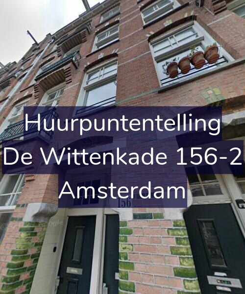 Foto gevel Huurpuntentelling voor De Wittenkade 156-2, Amsterdam