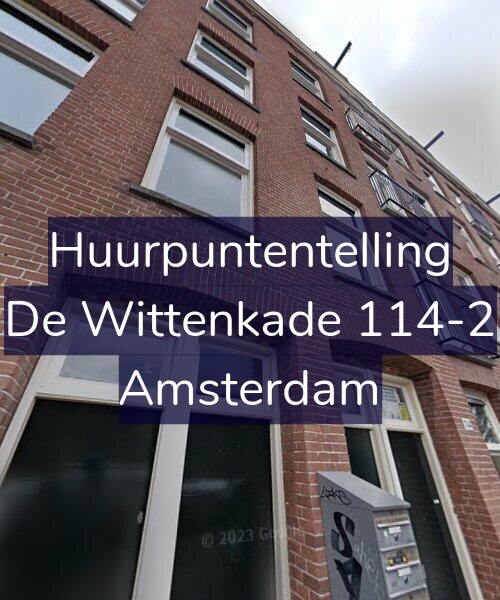 Foto gevel Huurpuntentelling voor De Wittenkade 114-2, Amsterdam