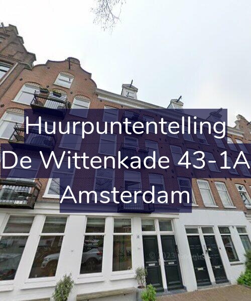 Foto gevel Huurpuntentelling voor De Wittenkade 43-1A, Amsterdam