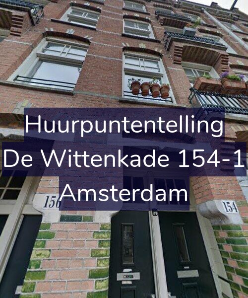 Foto gevel Huurpuntentelling voor De Wittenkade 154-1, Amsterdam