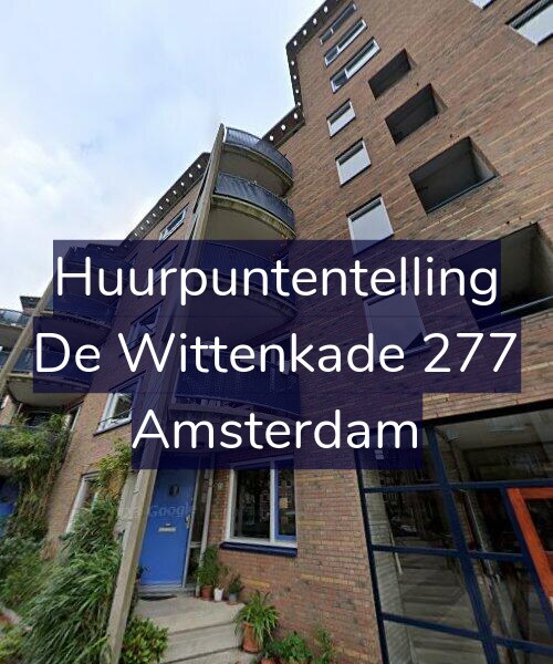 Foto gevel Huurpuntentelling voor De Wittenkade 277, Amsterdam