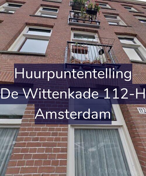 Foto gevel Huurpuntentelling voor De Wittenkade 112-H, Amsterdam