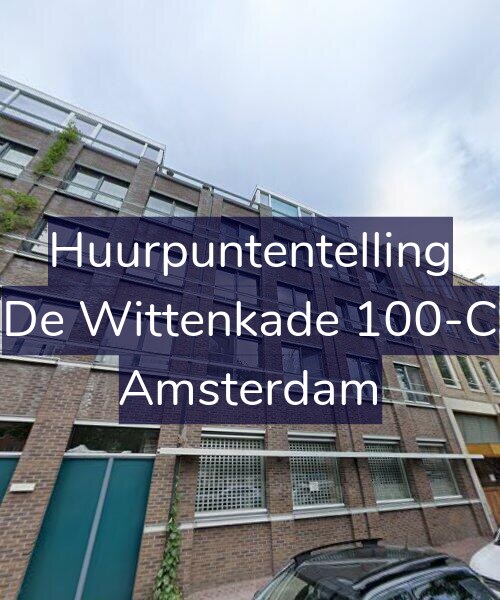 Foto gevel Huurpuntentelling voor De Wittenkade 100-C, Amsterdam
