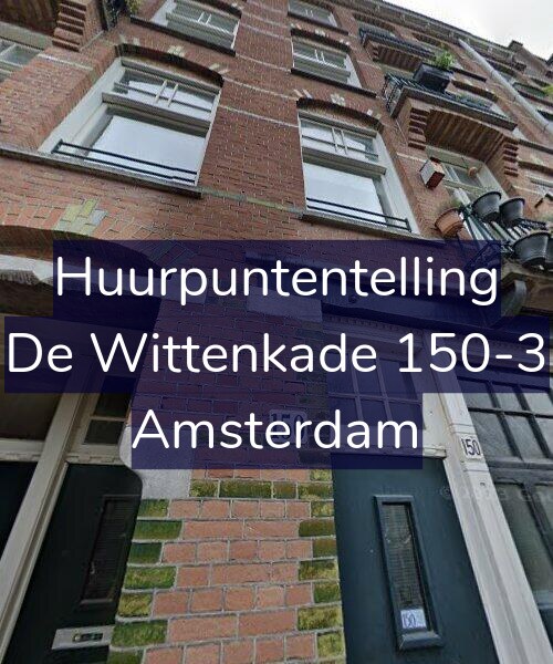 Foto gevel Huurpuntentelling voor De Wittenkade 150-3, Amsterdam