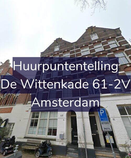 Foto gevel Huurpuntentelling voor De Wittenkade 61-2V, Amsterdam