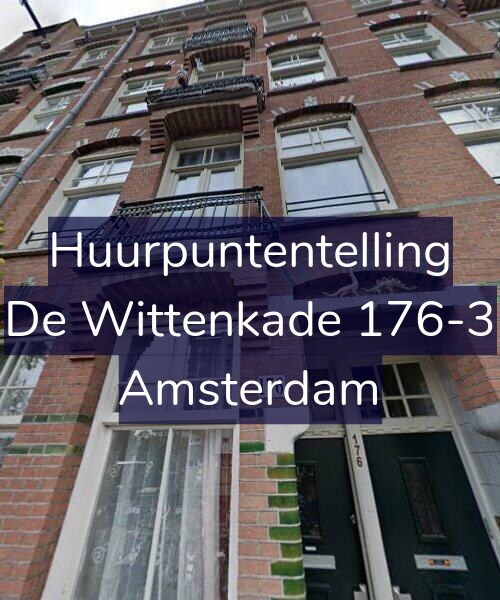 Foto gevel Huurpuntentelling voor De Wittenkade 176-3, Amsterdam