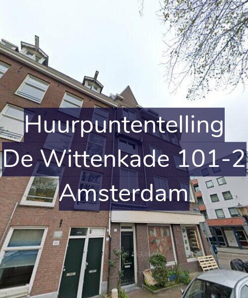 Foto gevel Huurpuntentelling voor De Wittenkade 101-2, Amsterdam
