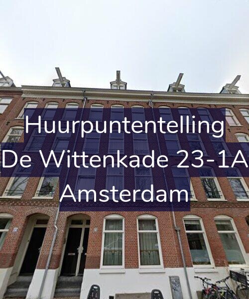 Foto gevel Huurpuntentelling voor De Wittenkade 23-1A, Amsterdam