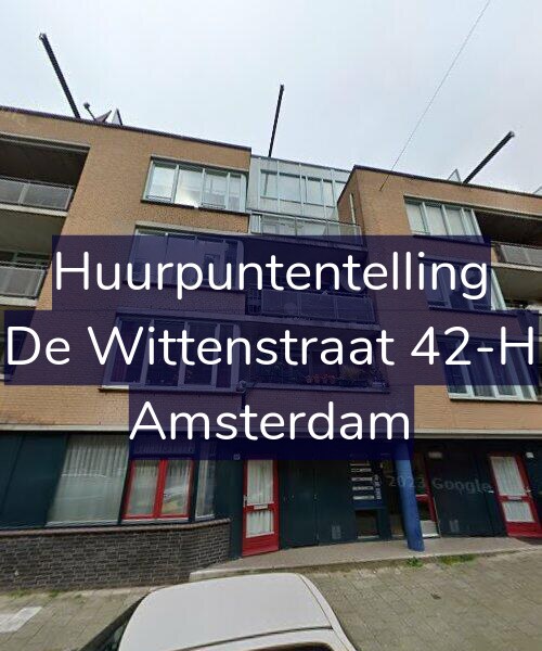 Foto gevel Huurpuntentelling voor De Wittenstraat 42-H, Amsterdam