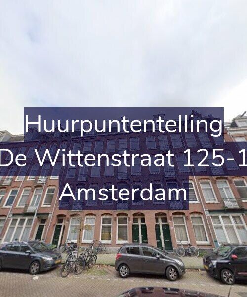 Foto gevel Huurpuntentelling voor De Wittenstraat 125-1, Amsterdam