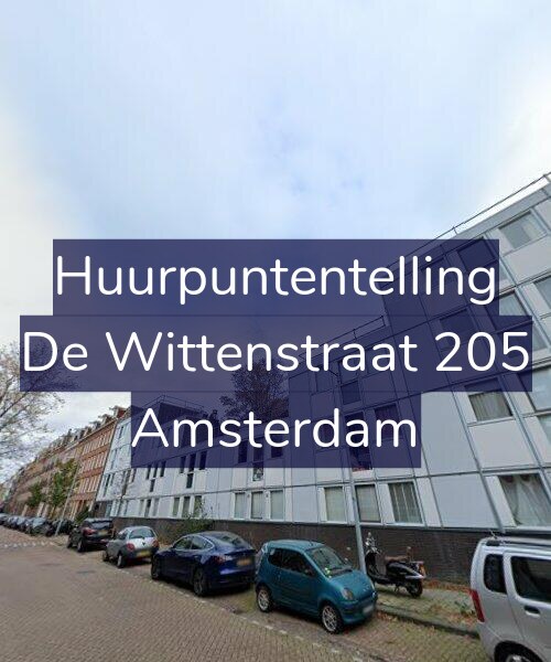 Foto gevel Huurpuntentelling voor De Wittenstraat 205, Amsterdam