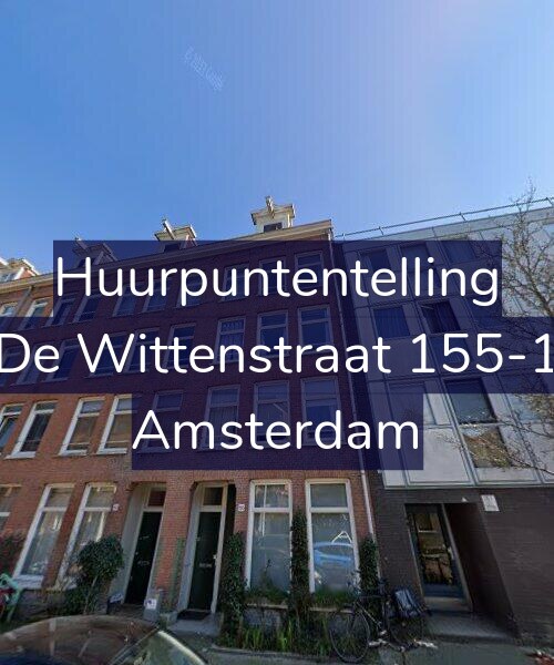 Foto gevel Huurpuntentelling voor De Wittenstraat 155-1, Amsterdam