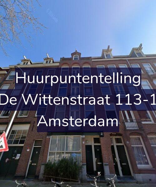 Foto gevel Huurpuntentelling voor De Wittenstraat 113-1, Amsterdam