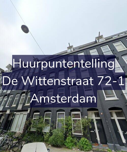 Foto gevel Huurpuntentelling voor De Wittenstraat 72-1, Amsterdam