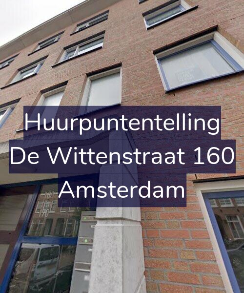 Foto gevel Huurpuntentelling voor De Wittenstraat 160, Amsterdam