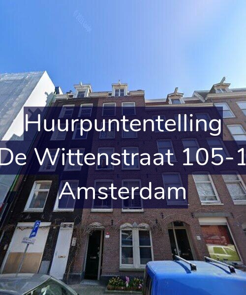 Foto gevel Huurpuntentelling voor De Wittenstraat 105-1, Amsterdam