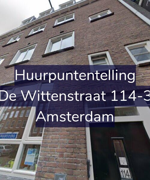 Foto gevel Huurpuntentelling voor De Wittenstraat 114-3, Amsterdam