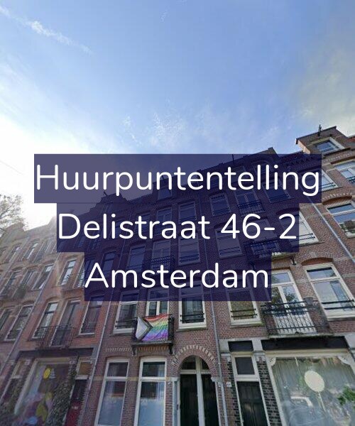 Foto gevel Huurpuntentelling voor Delistraat 46-2, Amsterdam