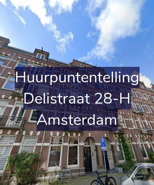 Foto gevel Huurpuntentelling voor Delistraat 28-H, Amsterdam