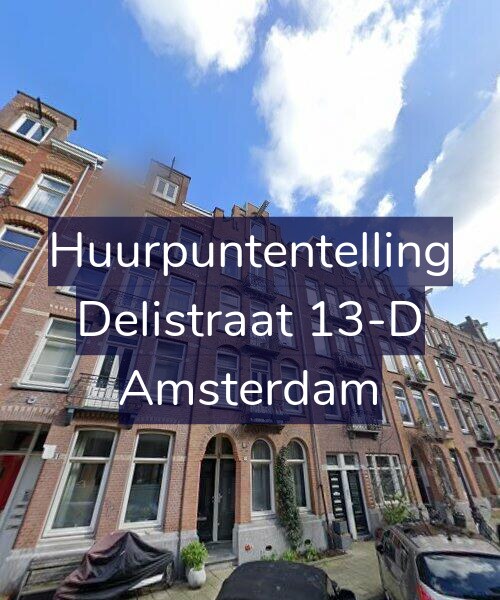 Foto gevel Huurpuntentelling voor Delistraat 13-D, Amsterdam