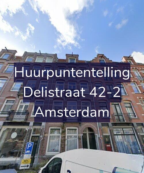 Foto gevel Huurpuntentelling voor Delistraat 42-2, Amsterdam