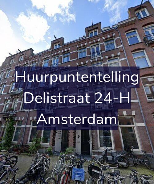Foto gevel Huurpuntentelling voor Delistraat 24-H, Amsterdam