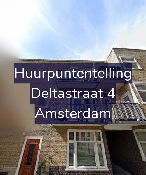 Foto gevel Huurpuntentelling voor Deltastraat 4, Amsterdam