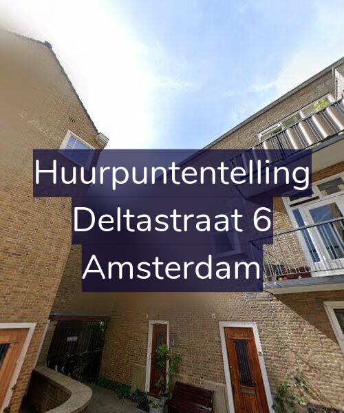 Foto gevel Huurpuntentelling voor Deltastraat 6, Amsterdam