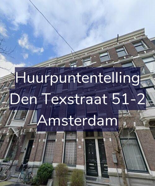 Foto gevel Huurpuntentelling voor Den Texstraat 51-2, Amsterdam