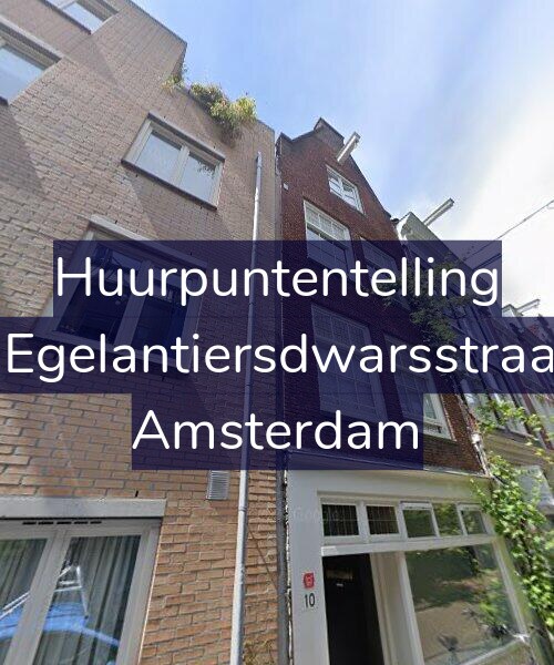Foto gevel Huurpuntentelling voor Derde Egelantiersdwarsstraat 10-1, Amsterdam