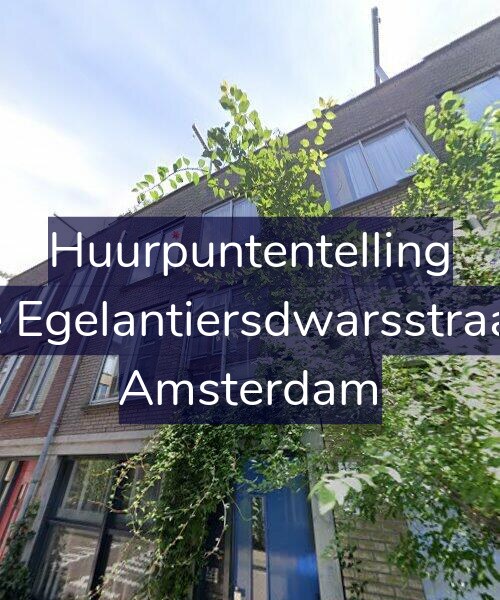 Foto gevel Huurpuntentelling voor Derde Egelantiersdwarsstraat 1-D, Amsterdam