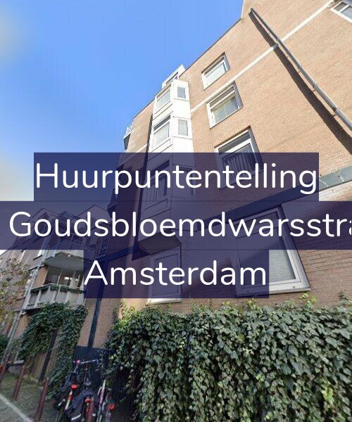 Foto gevel Huurpuntentelling voor Derde Goudsbloemdwarsstraat 35, Amsterdam