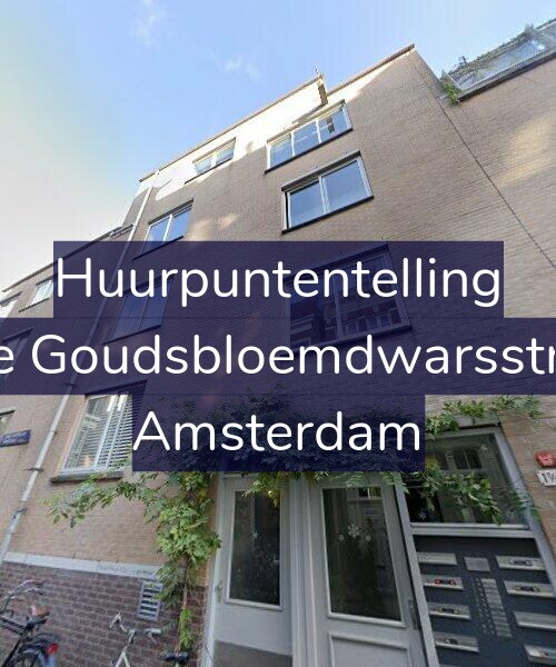 Foto gevel Huurpuntentelling voor Derde Goudsbloemdwarsstraat 3, Amsterdam