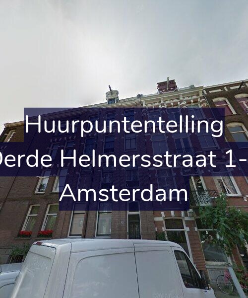 Foto gevel Huurpuntentelling voor Derde Helmersstraat 1-3, Amsterdam