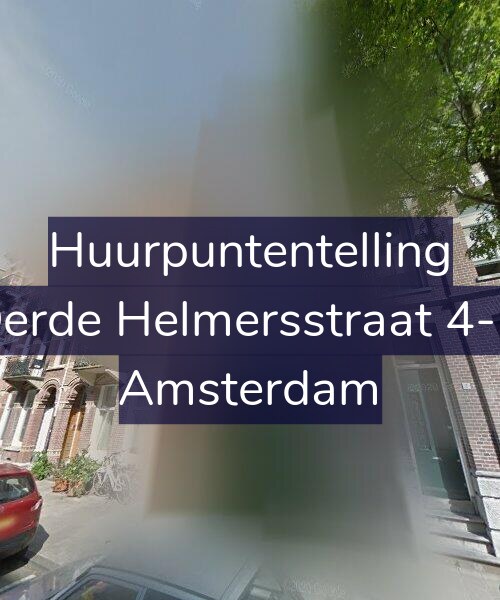Foto gevel Huurpuntentelling voor Derde Helmersstraat 4-H, Amsterdam