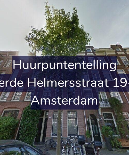 Foto gevel Huurpuntentelling voor Derde Helmersstraat 19-2, Amsterdam