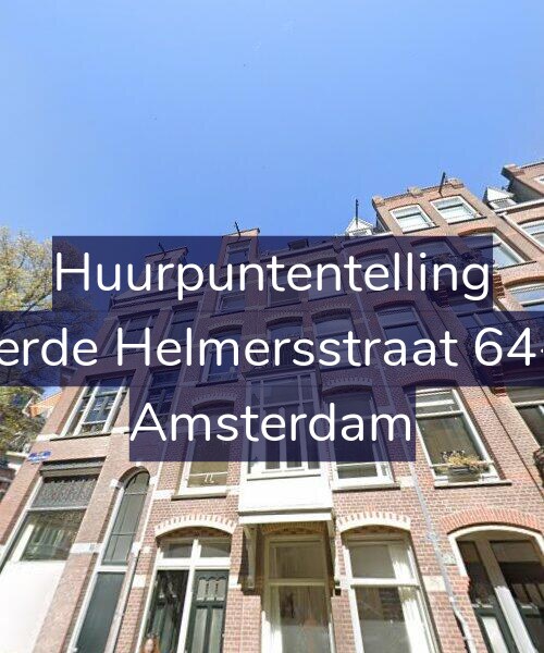 Foto gevel Huurpuntentelling voor Derde Helmersstraat 64-2, Amsterdam