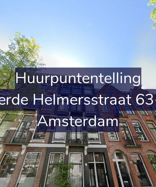 Foto gevel Huurpuntentelling voor Derde Helmersstraat 63-2, Amsterdam