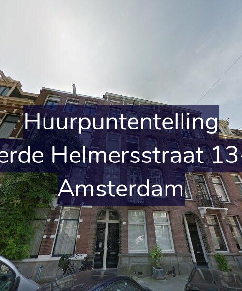 Foto gevel Huurpuntentelling voor Derde Helmersstraat 13-1, Amsterdam