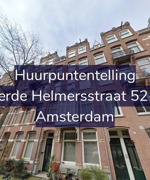Foto gevel Huurpuntentelling voor Derde Helmersstraat 52-1, Amsterdam